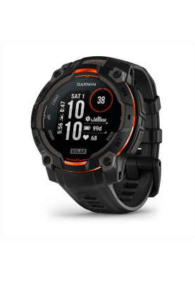 Garmin Instinct 3 45mm Solar Black Bezel with Black Band