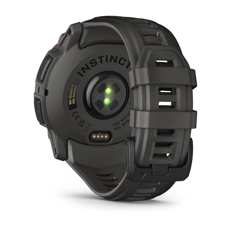 Garmin Instinct 3 50mm Solar Black Bezel with Charcoal Band