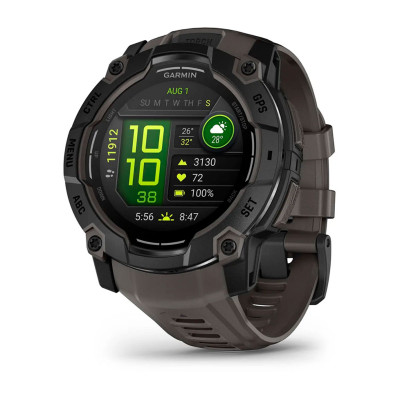 Garmin Instinct 3 50mm AMOLED Black Bezel with Charcoal Band