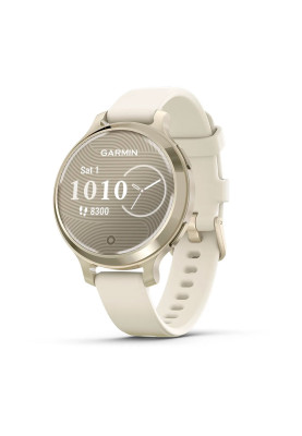 Garmin Lily 2 Active, WW, Lunar Gold/Bone, Silicone