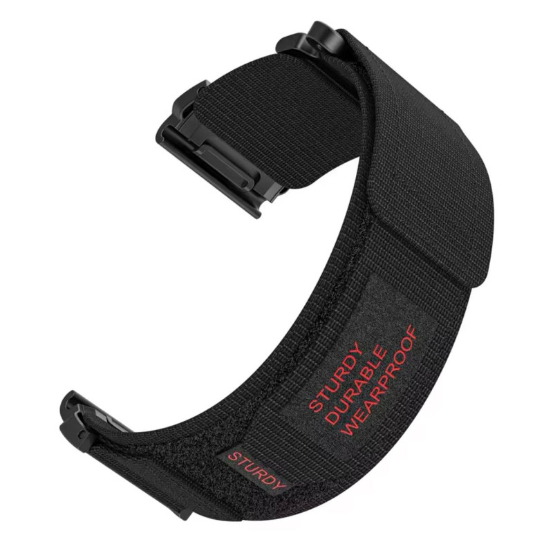 Ремінець нейлоновий 22mm для годинника Garmin EpixPro Fenix Pro Enduro Tactix чорний