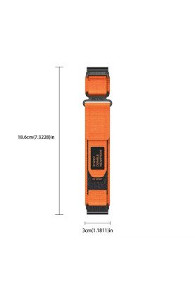 Ремінець нейлоновий 22mm для годинника Garmin EpixPro Fenix Pro Enduro Tactix чорний