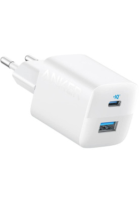 Мережевий зарядний пристрій Anker PowerPort 323 U+C 33W Dual-Port White