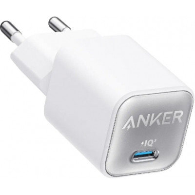 Мережевий зарядний пристрій Anker PowerPort 511 Nano III GaN 30W Super Fast Charging 1xUSB-C PIQ3.0 Aurora White