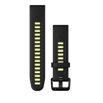 Ремінець Garmin epixPRO (g2), 20mm QuickFit Blk/Lime Silicone Bnd