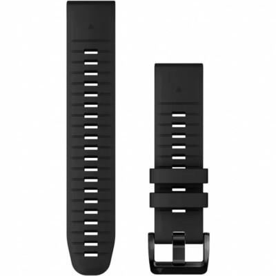Ремінець Garmin epixPRO (g2), 22mm QuickFit Black Silicone Band