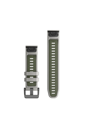 Ремінець Garmin epixPRO (g2), 22mm QuickFit Fog Gry/Moss Silicone Band