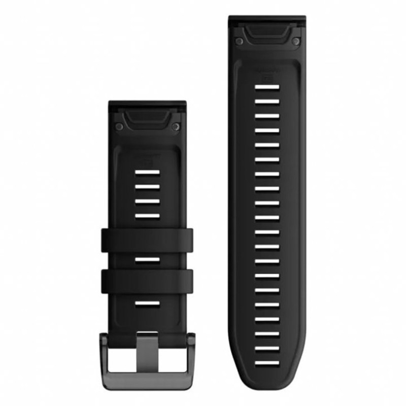 Ремінець Garmin epixPRO (g2), 26mm QuickFit Black Silicone Band