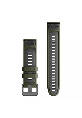 Ремінець Garmin epixPRO (g2), 22mm QuickFit Moss/Grapht Silicone Band