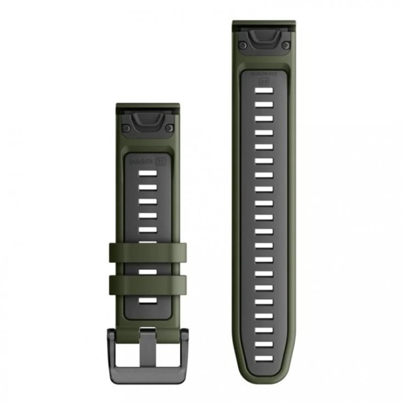 Ремінець Garmin epixPRO (g2), 22mm QuickFit Moss/Grapht Silicone Band