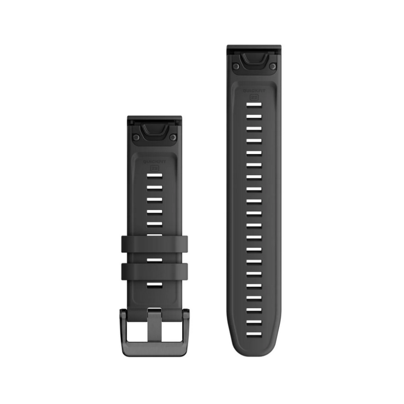 Ремінець Garmin epixPRO (g2), 22mm QuickFit Graphite Silicone Band