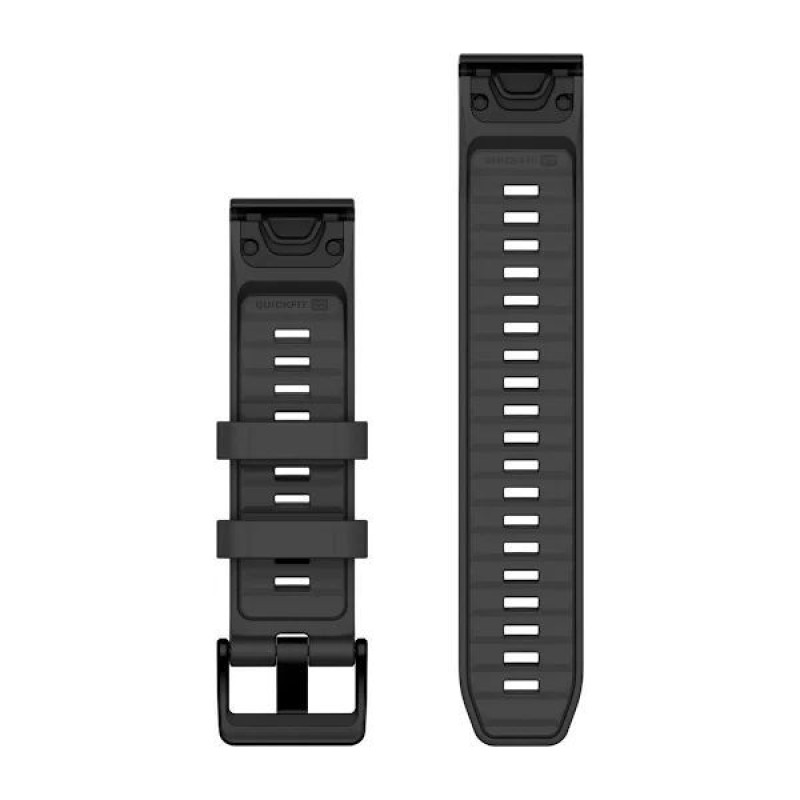 Ремінець Garmin Fenix 8 QuickFit 22mm Графіт силіконовий
