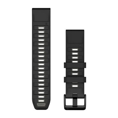 Ремінець Garmin Fenix 8 QuickFit 22mm чорний/сірий силіконовий