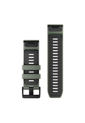 Ремінець Garmin Fenix 8 QuickFit 26mm сіро-зелений/графітовий силіконовий
