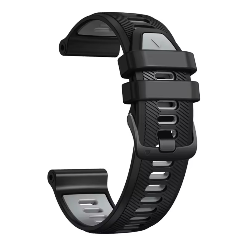 Ремінець для Garmin Forerunner 965 22mm чорний-сірий копія