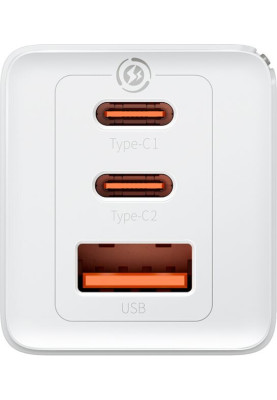 Зарядний пристрій Baseus GaN5 Pro 40W Type-C + Type-C White