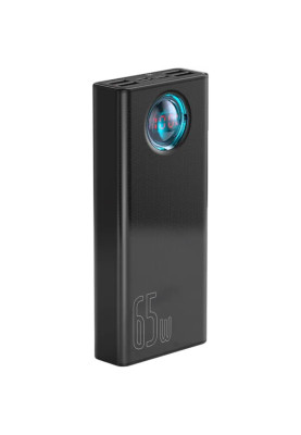 Зовнішній портативний акумулятор Baseus Amblight Digital Display Quick Charge 30000mAh Black 65W