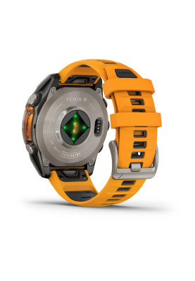 Смарт-годинник Garmin Fenix 8 47 мм AMOLED Сапфір Графіт/Титан з силіконовим ремінцем QuickFit 22 мм