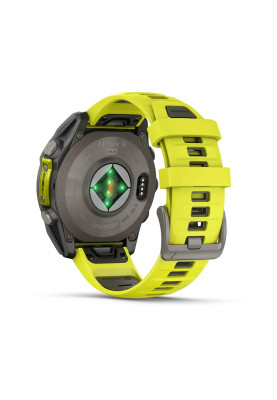 Смарт-годинник Garmin Fenix 8 47 мм Solar Сапфір Графіт/Титан з силіконовим ремінцем QuickFit 22 мм