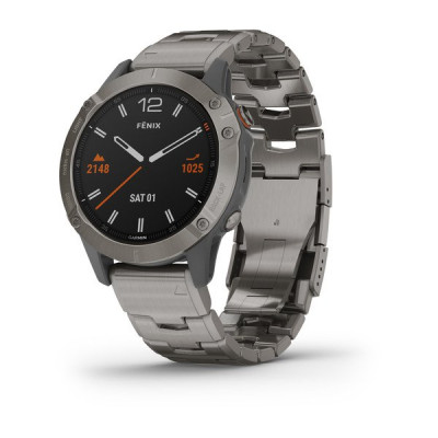 Годинник Garmin Fenix 6 Sapphire Titanium with Vented Titanium Bracelet