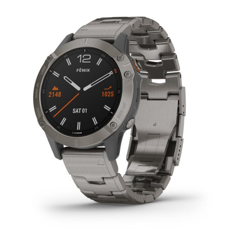 Годинник Garmin Fenix 6 Sapphire Titanium with Vented Titanium Bracelet