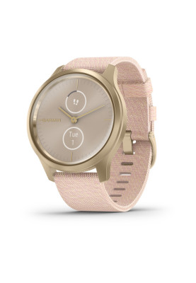 Годинник Garmin vivomove Style Champagne-Dust Rose Fabric