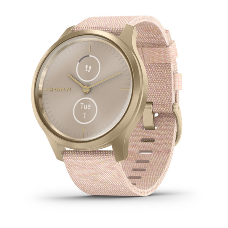 Годинник Garmin vivomove Style Champagne-Dust Rose Fabric