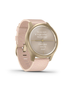 Годинник Garmin vivomove Style Champagne-Dust Rose Fabric