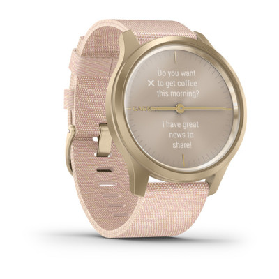 Годинник Garmin vivomove Style Champagne-Dust Rose Fabric