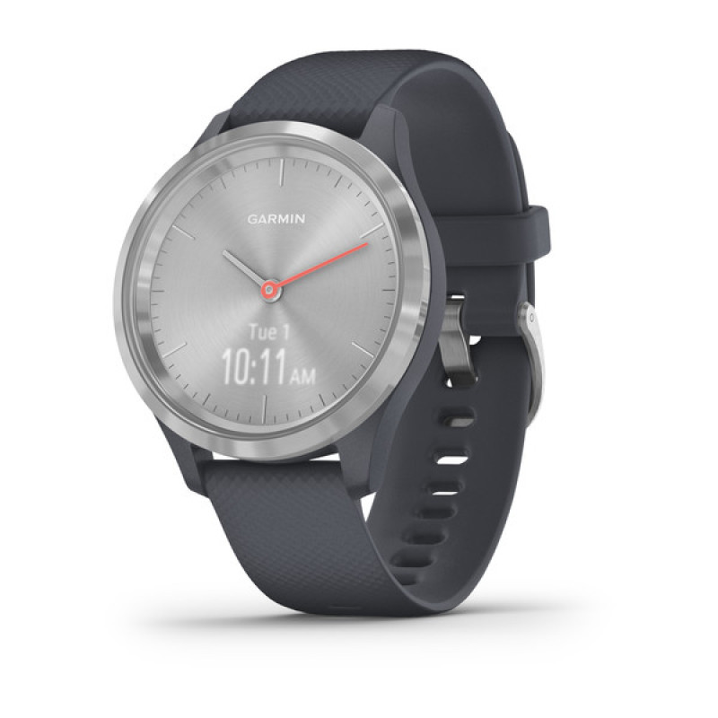 Годинник Garmin vivomove 3S Sport Silver-Blue Silicone