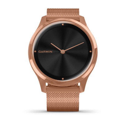Годинник Garmin vivomove Luxe Rose Gold-Black Milanese