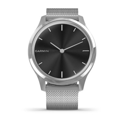 Годинник Garmin vivomove Luxe Premium Silver-Black Milanese