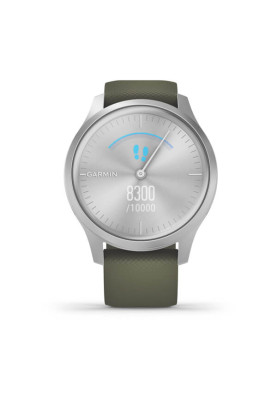 Годинник Garmin vivomove Style Silver-Moss Green Silicone