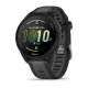 Смарт-годинник Garmin Forerunner 165 Music з чорним силіконовим ремінцем