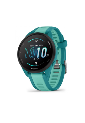 Смарт-годинник Garmin Forerunner 165 Music з силіконовим ремінцем бірюзового кольору