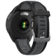 Смарт-годинник Garmin Forerunner 165 Music з чорним силіконовим ремінцем