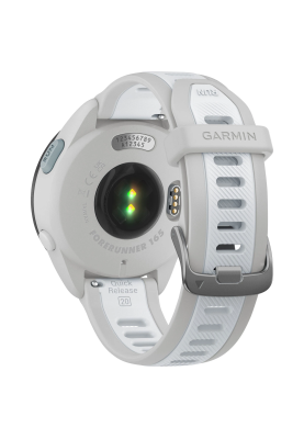 Смарт-годинник Garmin Forerunner 165 з білим силіконовим ремінцем