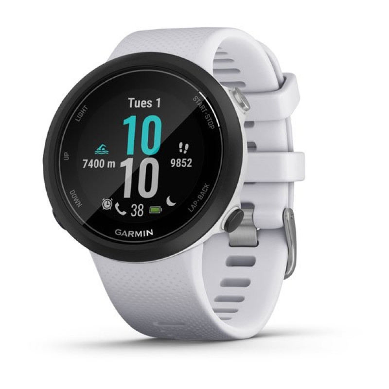 Смарт-годинник Garmin Swim 2 з силіконовим ремінцем білого кольору