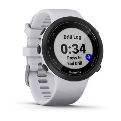 Смарт-годинник Garmin Swim 2 з силіконовим ремінцем білого кольору