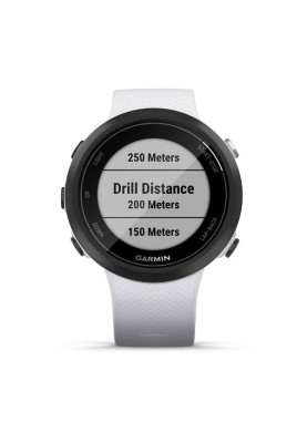 Смарт-годинник Garmin Swim 2 з силіконовим ремінцем білого кольору