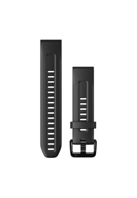 Ремінець для Garmin Fenix 7s 20mm QuickFit Black silicone band