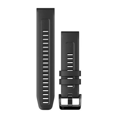 Ремінець для Garmin Fenix 7 22mm QuickFit Black silicone band