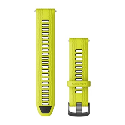 Ремінець для Garmin Forerunner 965 Black/Yellow with Slate Hardware 22mm