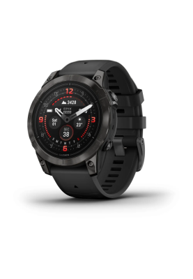 Смарт-годинник Epix Pro Gen 2 Sapphire Edition 47 мм корпус титановий сірий карбон DLC з чорним силіконовим ремінцем