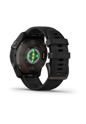 Смарт-годинник Epix Pro Gen 2 Sapphire Edition 47 мм корпус титановий сірий карбон DLC з чорним силіконовим ремінцем