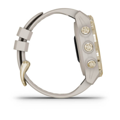 Годинник для дайвінгу Garmin Descent Mk2S Light Gold with Light Sand Silicone Band