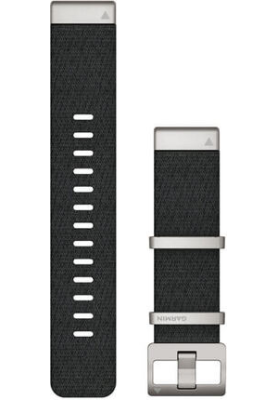 Ремінець Garmin MARQ, QuickFit 22m, Jacquard Weave Nylon Strap, Black