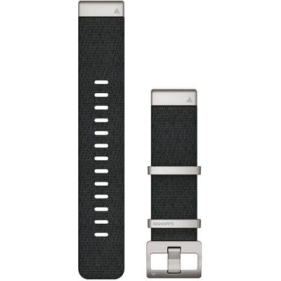 Ремінець Garmin MARQ, QuickFit 22m, Jacquard Weave Nylon Strap, Black