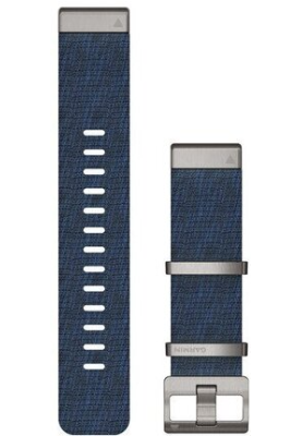 Ремінець Garmin MARQ, QuickFit 22m, Jacquard Weave Nylon Strap, Indigo
