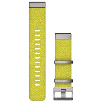 Ремінець Garmin MARQ, QuickFit 22m, Jacquard Weave Nylon Strap, Yel/Green Bands for Smart watches